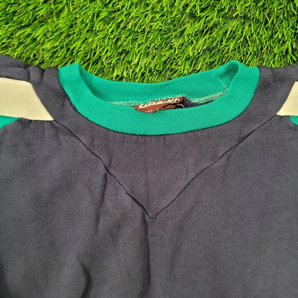 Vintage 90s MOD Blank Sweatshirt Womens Medium 20x20 Boxy Baggy - Picture 11 of 13